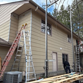 Completed partial siding replacement on Prior Lake, MN home