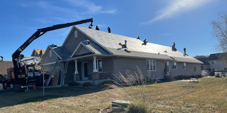 Vinyl Side Around a House